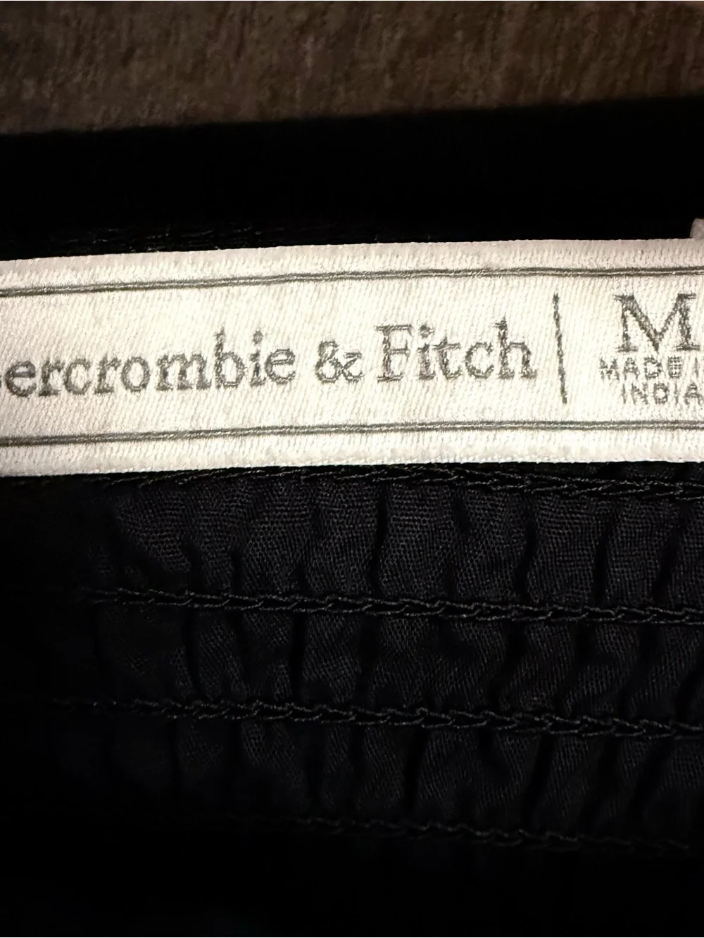 Abercrombie & Finch Tiered Ruffle Sleeve Poplin Maxi Dress M Black Whimsigoth